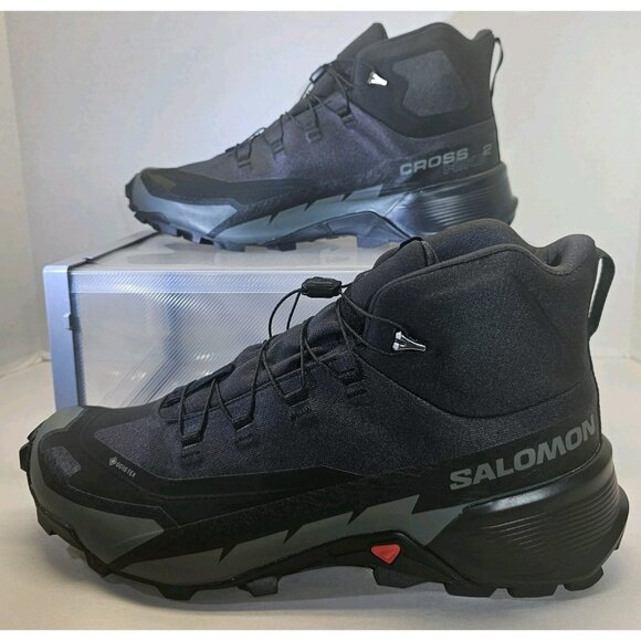 Salomon Men's CROSS HIKE MID GTX 2 Gore-Tex Hiking Boots Size 12 - Picture 1 of 16